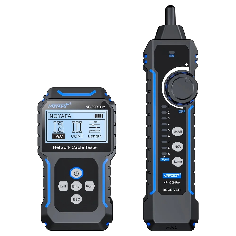 Netzwerkkabeltester, Längenmessung, Poe-test, Nf-8209pro