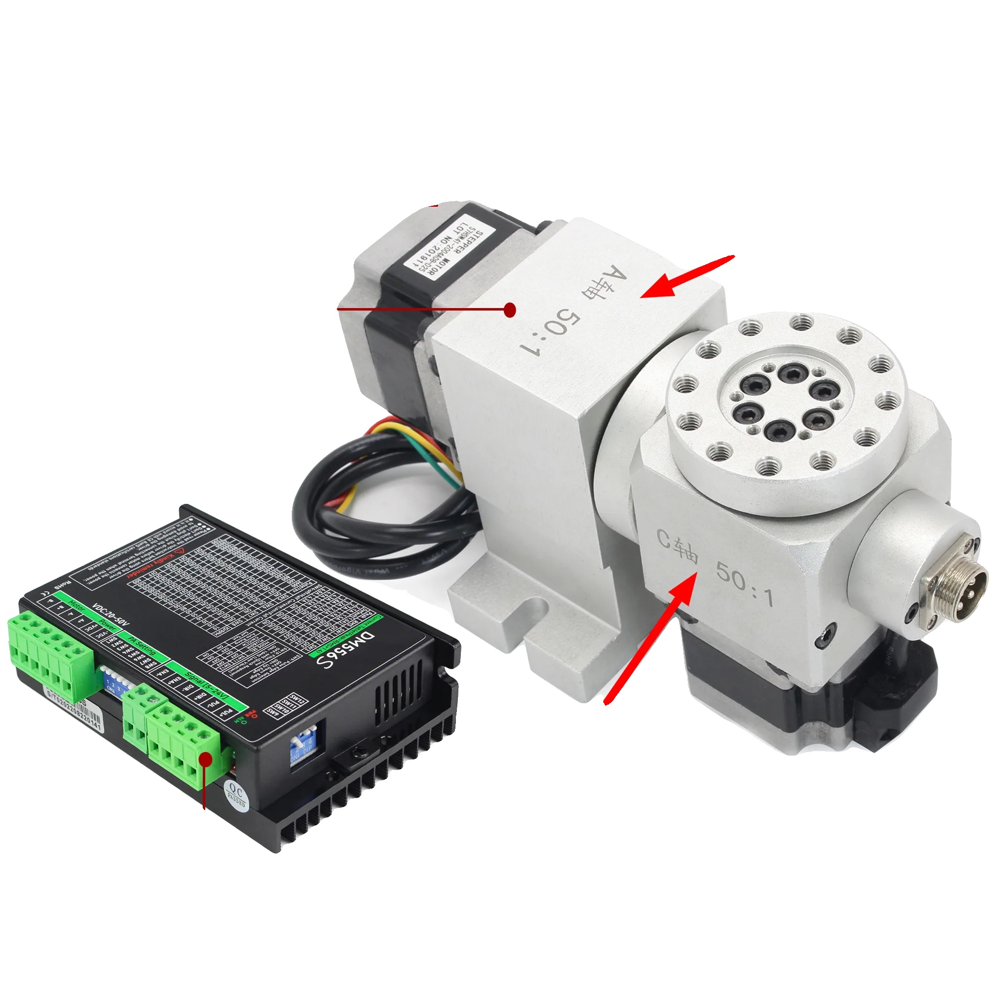 Cnc-fräsmaschine, 4. Und 5. Achse Drehgeber, Schrittmotor, Rtm14 Fahrer