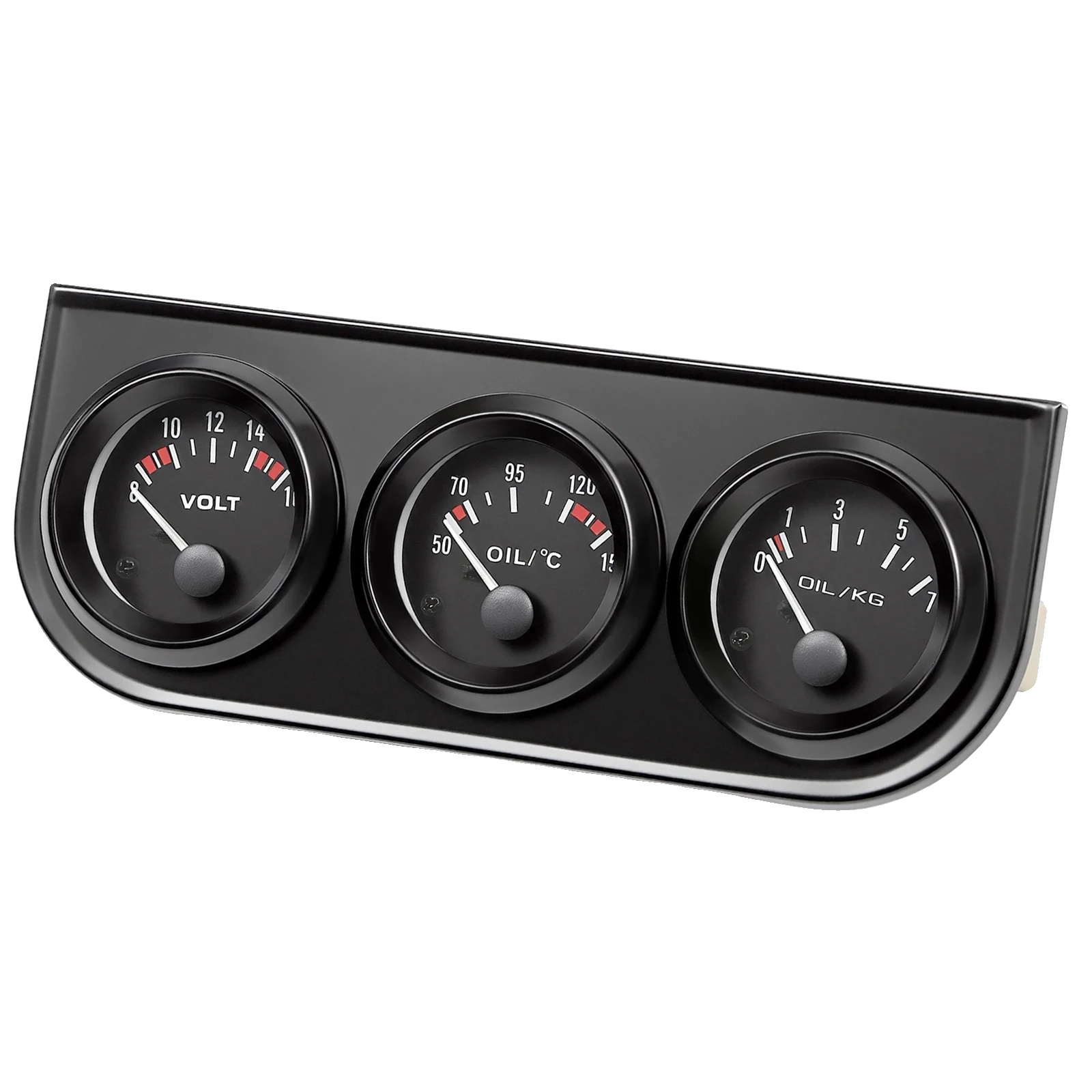 Autoanzeige, Ölstand- Und Temperaturüberwachung, Led-display, Schwarz
