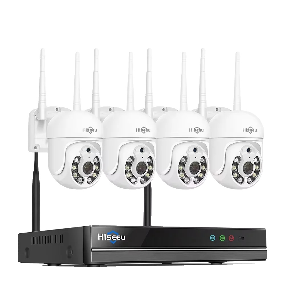 Cctv-überwachungssystem, 1080p Auflösung, Drahtlose Konnektivität, 10ch Nvr 4 Kameras-b, Keine-a, Eu-stecker-b