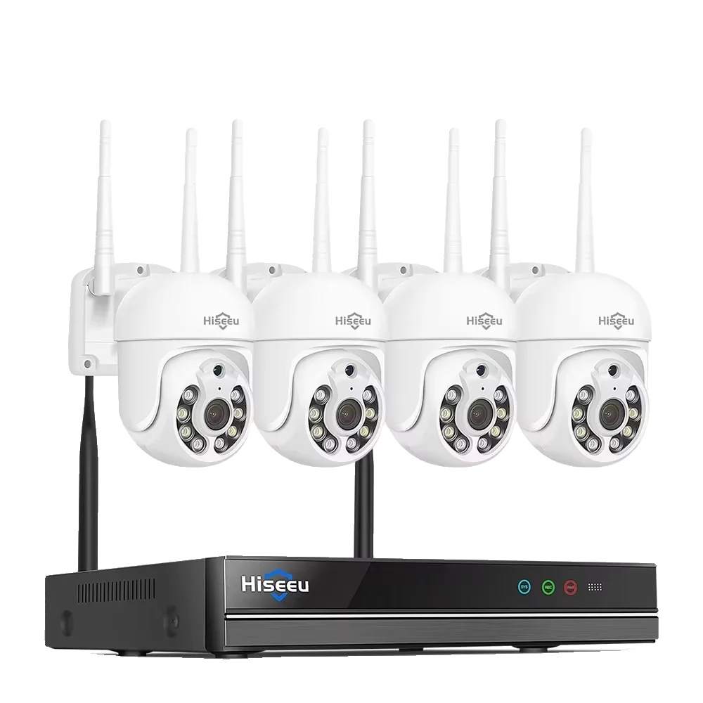 Cctv-überwachungssystem, 1080p Auflösung, Drahtlose Konnektivität, 10ch Nvr 4 Kameras-a, 1t, Eu Stecker-a
