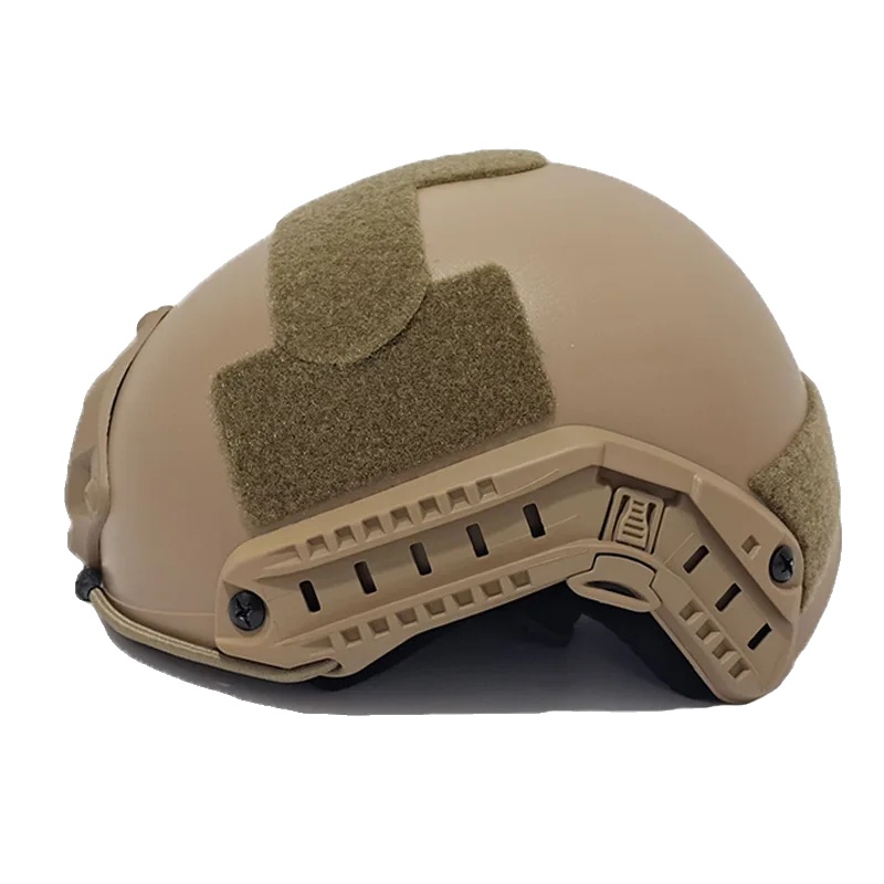 Taktischer Helm, Leichtes Design, Verstellbare Passform, Kein Loch Khaki