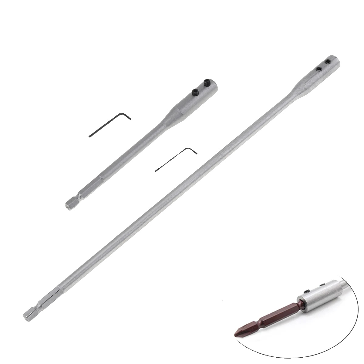 Bohrer Verlängerungsstange, 1/4" Sechskantkompatibilität, Zugang Zu Tiefen Löchern, 150 Und 300mm
