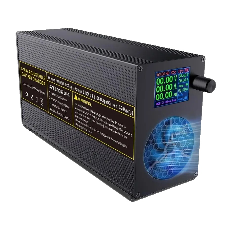Lifepo4 Ladegerät, Einstellbarer Stromausgang, Ce-zertifizierung, Dc60v40ahs