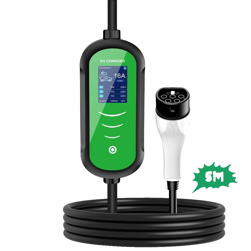 Ev-ladegerät, 11 Kw Leistung, Tragbares Design, 11kw 16a 3phasen, Typ2