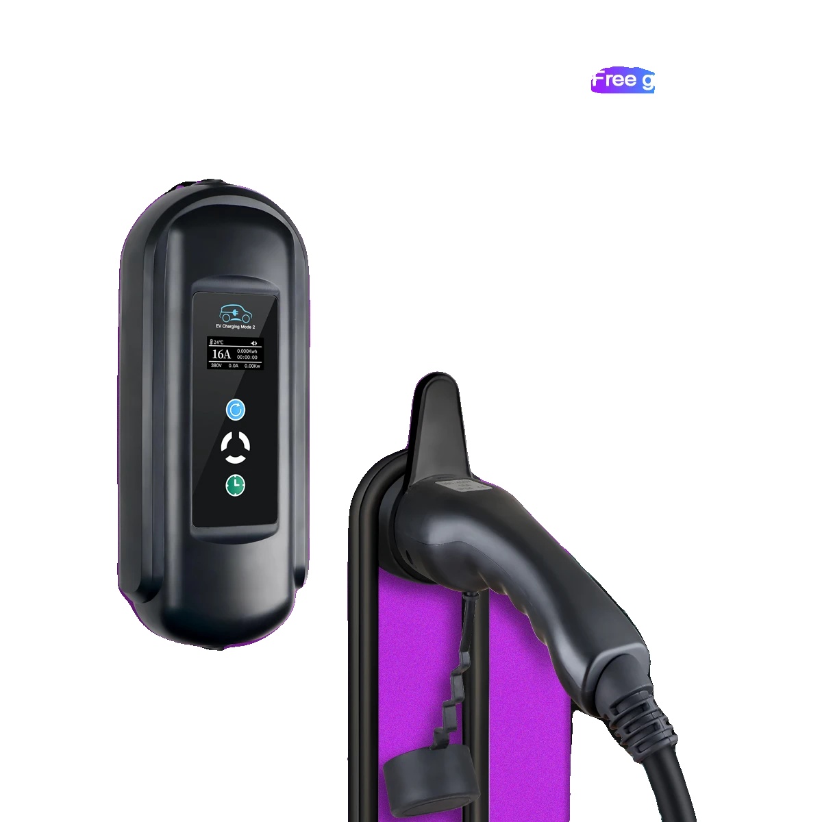 Ev-ladegerät, Einstellbarer Strom, Timer-funktion, Typ2