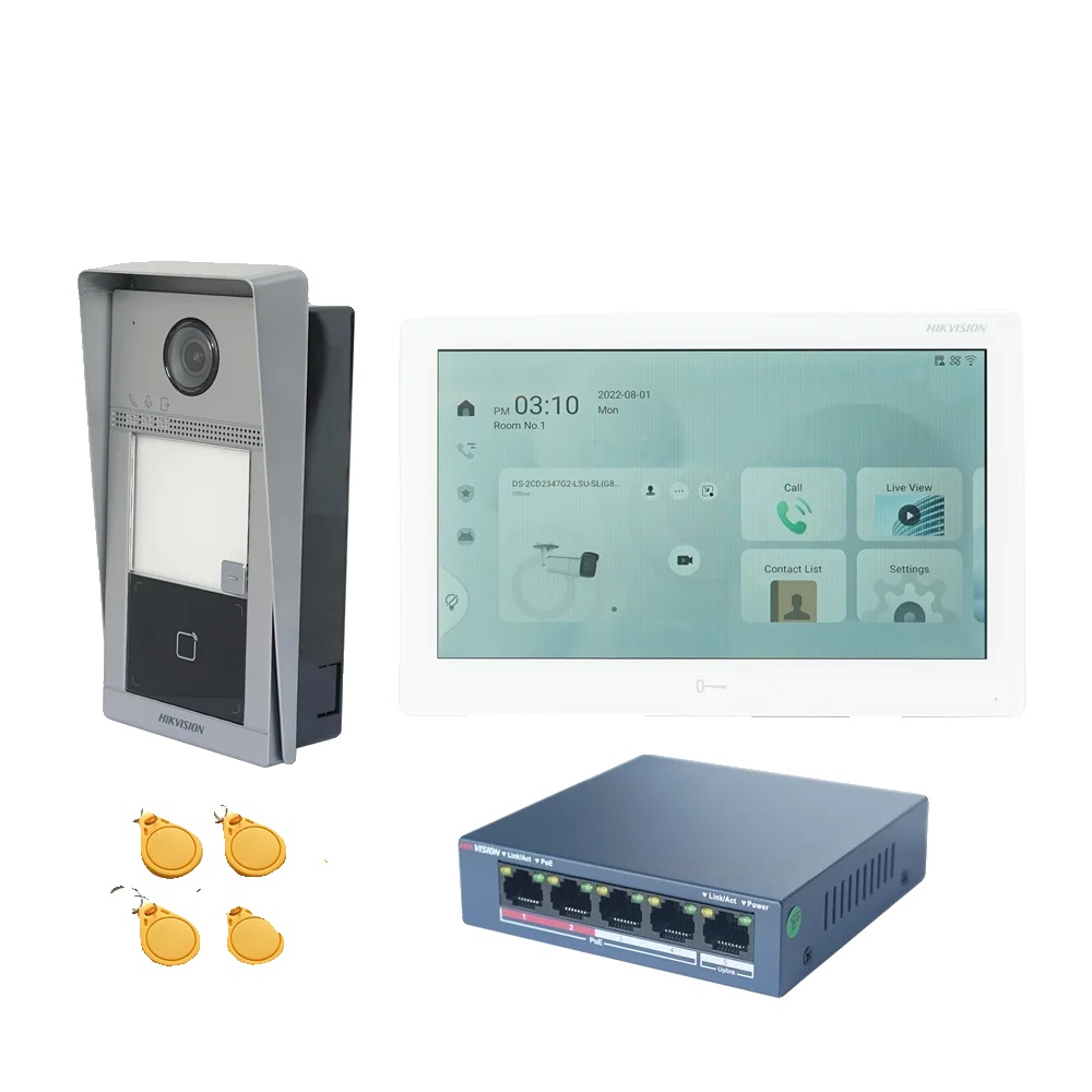 Intercom-system, Hochauflösendes Video, Freihändige Kommunikation, Einbau-kit