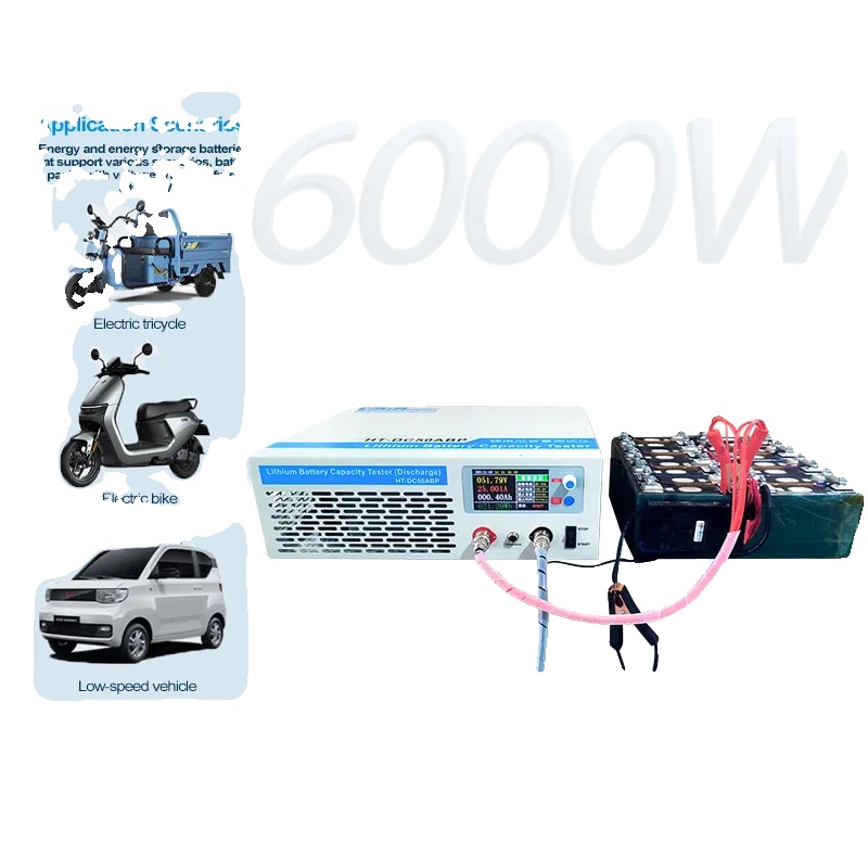 Batteriekapazitätstester, 6000w Last, Lcd-display, Ht-dc50abp