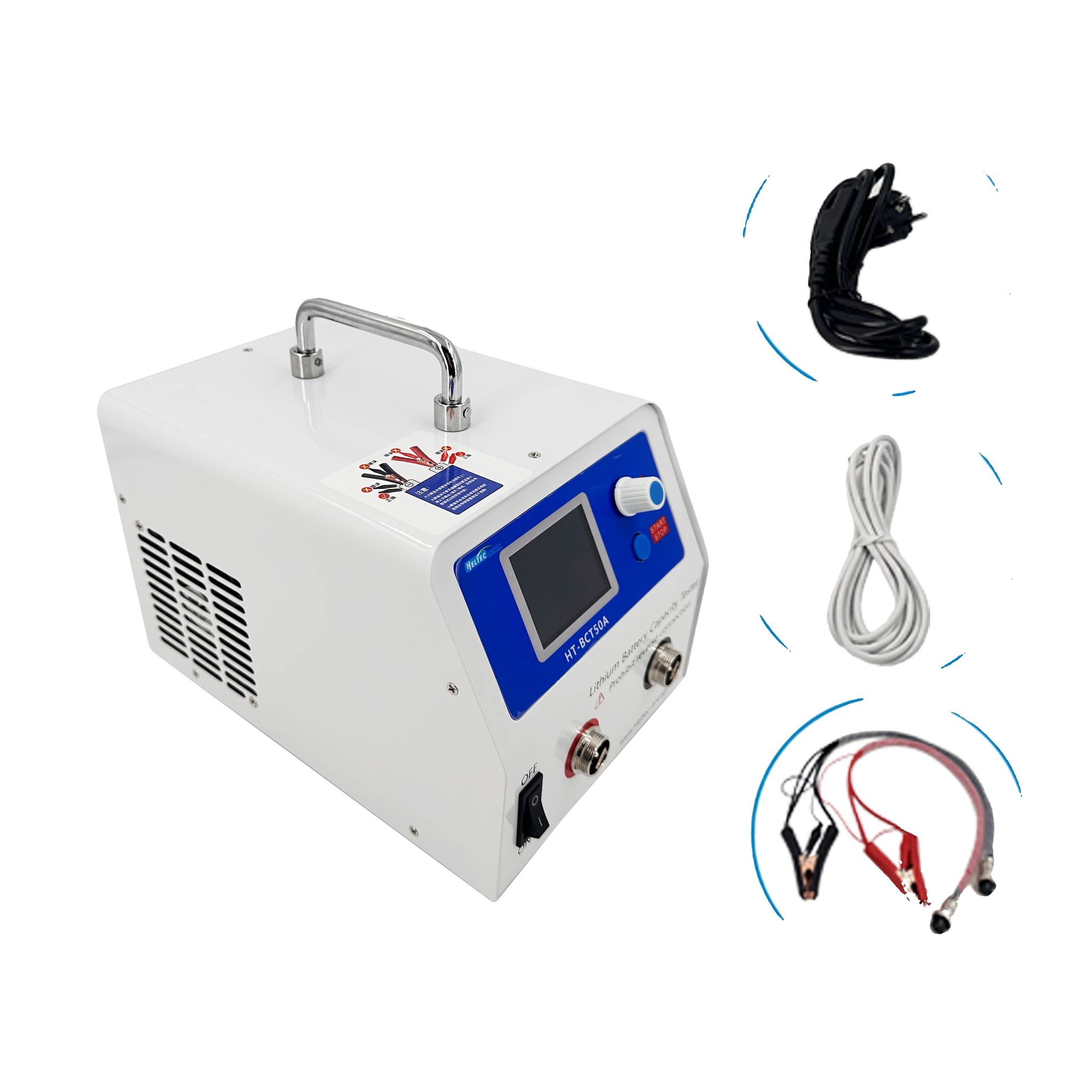 Batteriekapazitätstester, Einstellbarer Ladebereich, Hohe Genauigkeit, Ht-bct50a