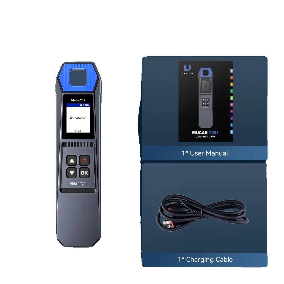 Tpms Reifendruckdiagnosetool, Drahtlose Verbindung, Breite Kompatibilität, Mucar T261
