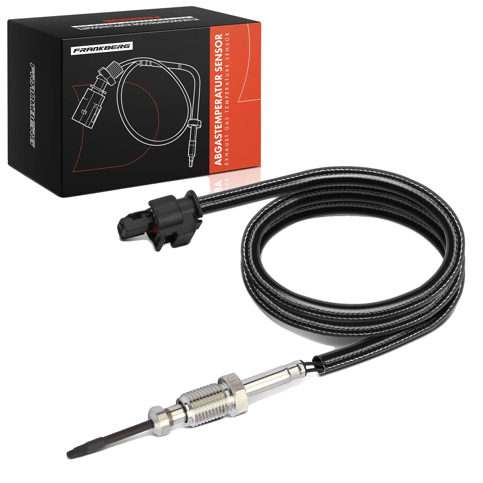 Temperatursensor, Kabellänge 930 Mm, Gewindegröße M12x1,25, Anschlusskontakte 2, Schlüsselgröße 14, Anschlussgehäuseform Oval