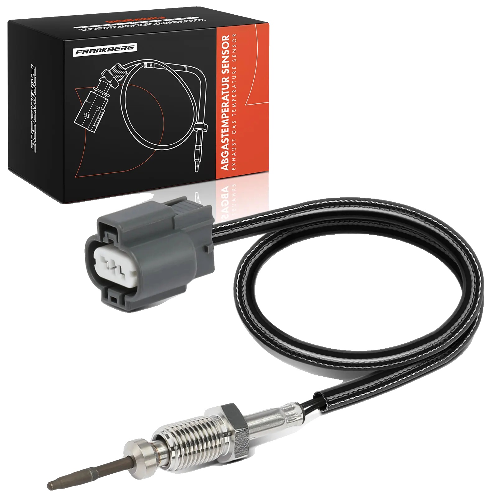 Temperatursensor, Kabellänge 320 Mm, Kompatibilität Geländewagen, Gewindegröße M12x1,25, Anschlussfarbe Schwarz, Anzahl Der Kontakte 2