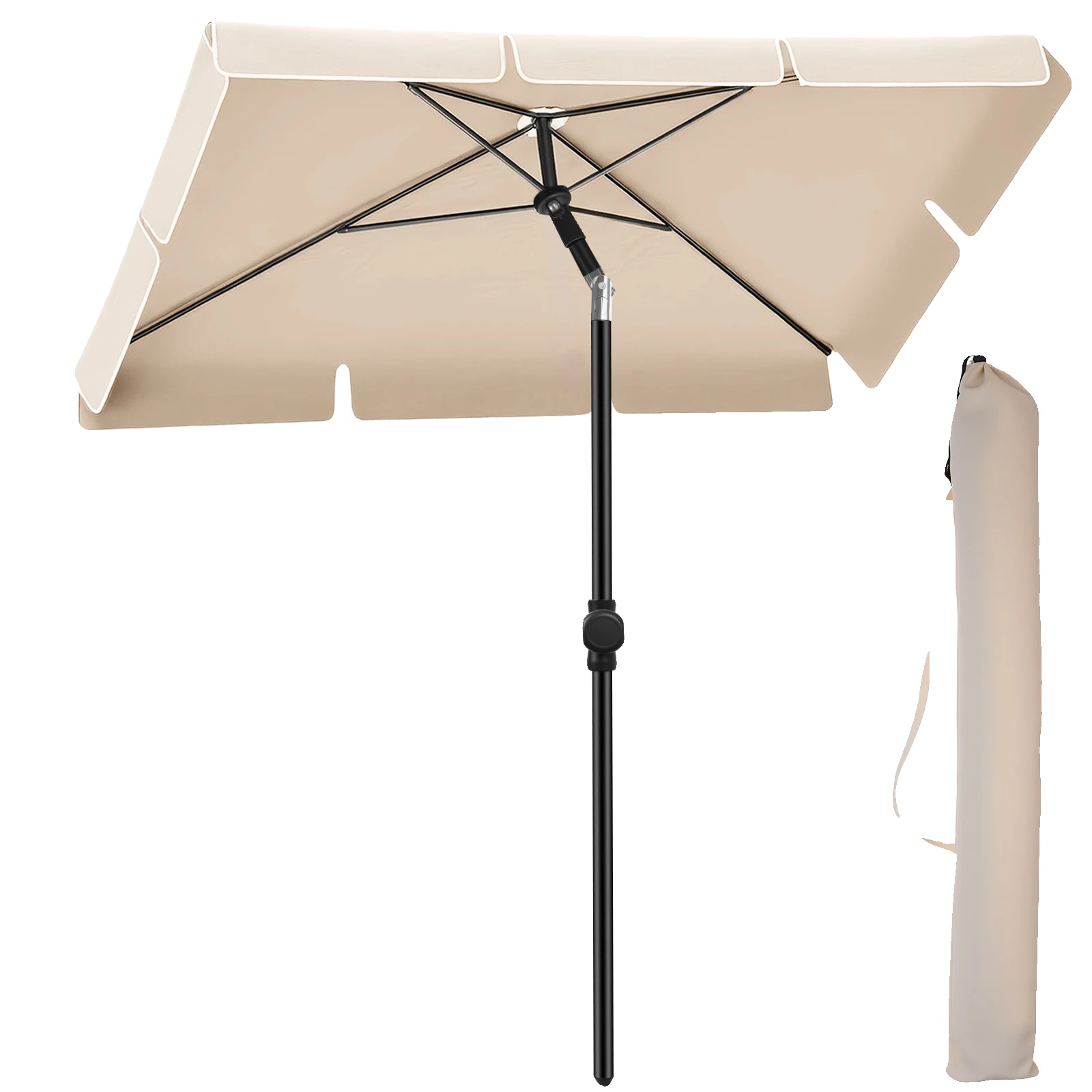 Sonnenschirm, Uv-schutz, Verstellbare Neigung, Brücke