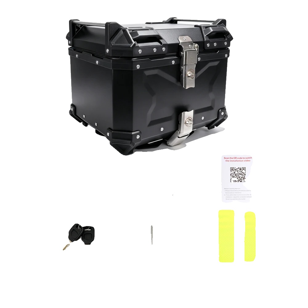 Motorrad-heckbox, Aluminiumkonstruktion, Wasserdichtes Design, 45l