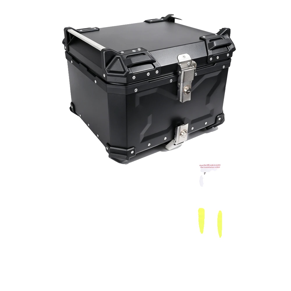 Motorrad-heckbox, Aluminiumkonstruktion, Wasserdichtes Design, 55l