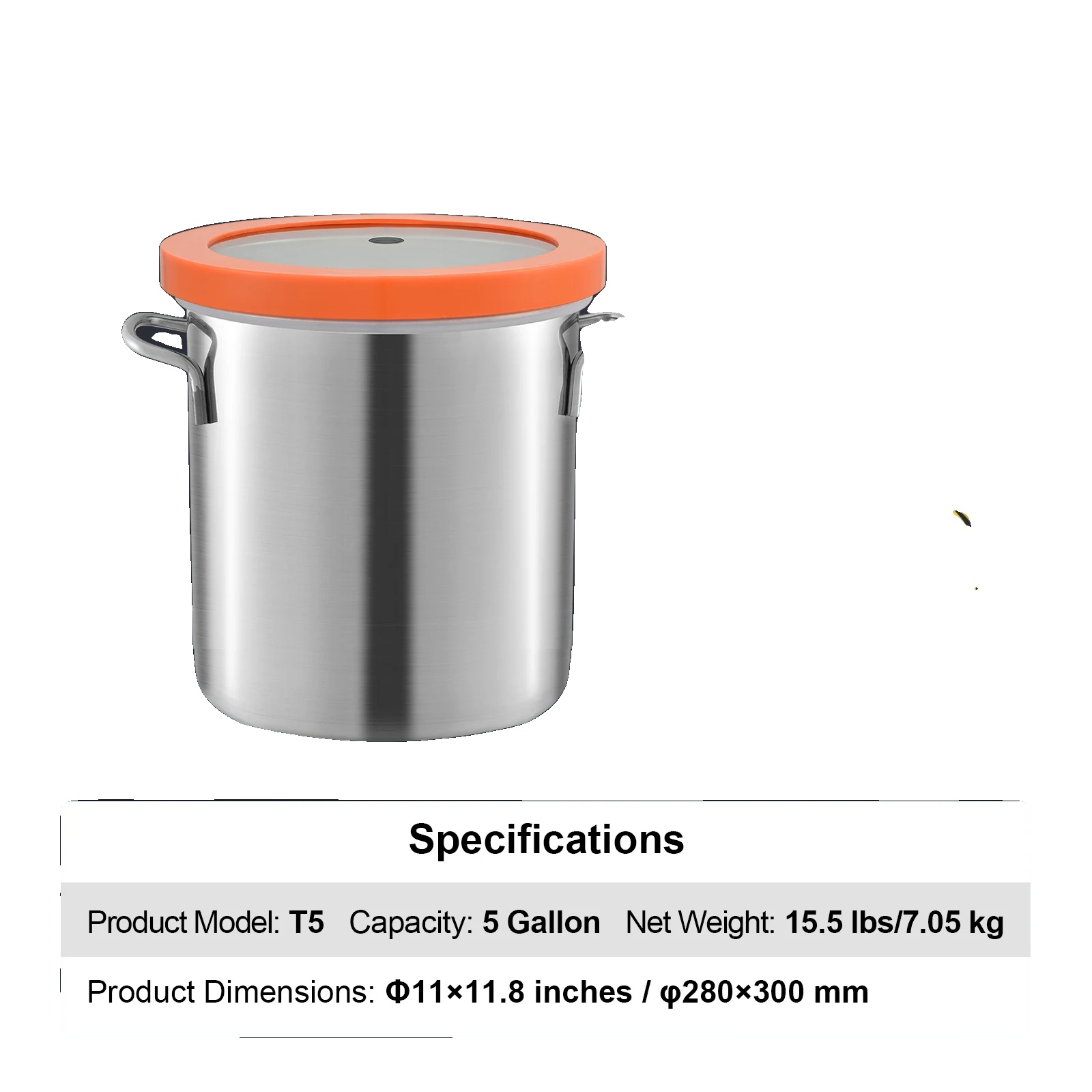 Vakuumkammer, Geräumiges Design, Langlebige Konstruktion, 5 Gallonen
