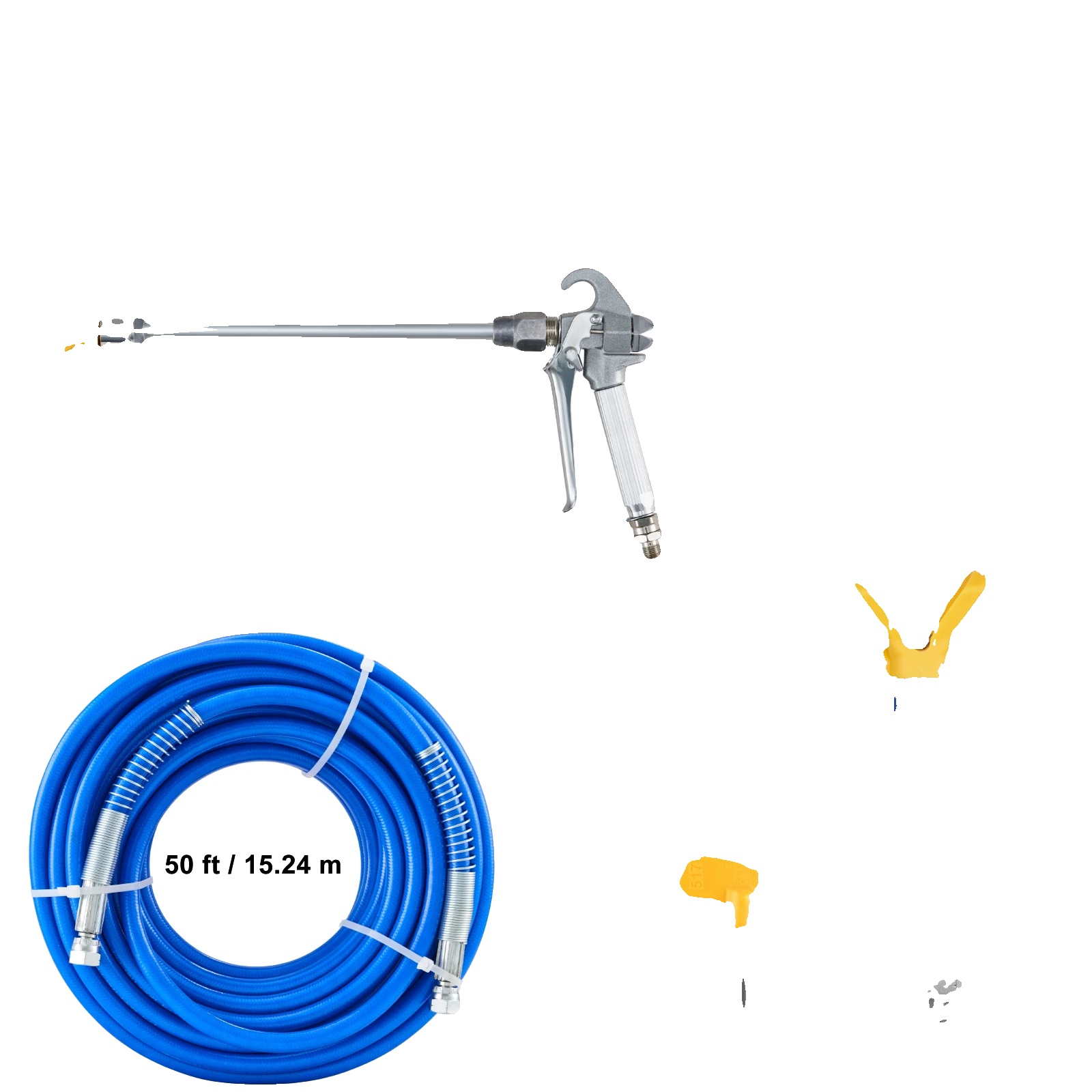 Luftlose Farbspritzschlauch-kit, 15 M Schlauch, 3600 Psi Leistung, 50ft
