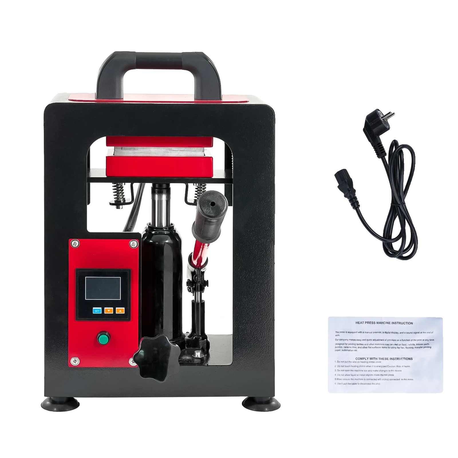 Manuelle Hydraulische Heizpresse, Doppelseitige Heizung, Touchscreen-steuerung
