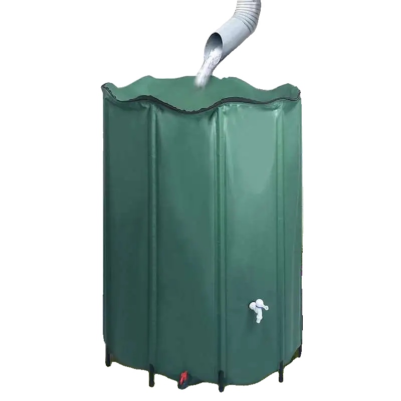Regenwasserspeichertank, Tragbares Design, Große Kapazität, Grün