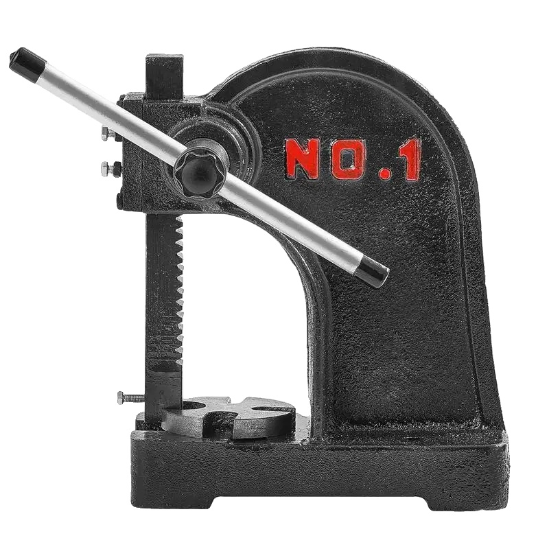 Mandrelpresse, Manuelle Bedienung, Gusseisenkonstruktion, Blau