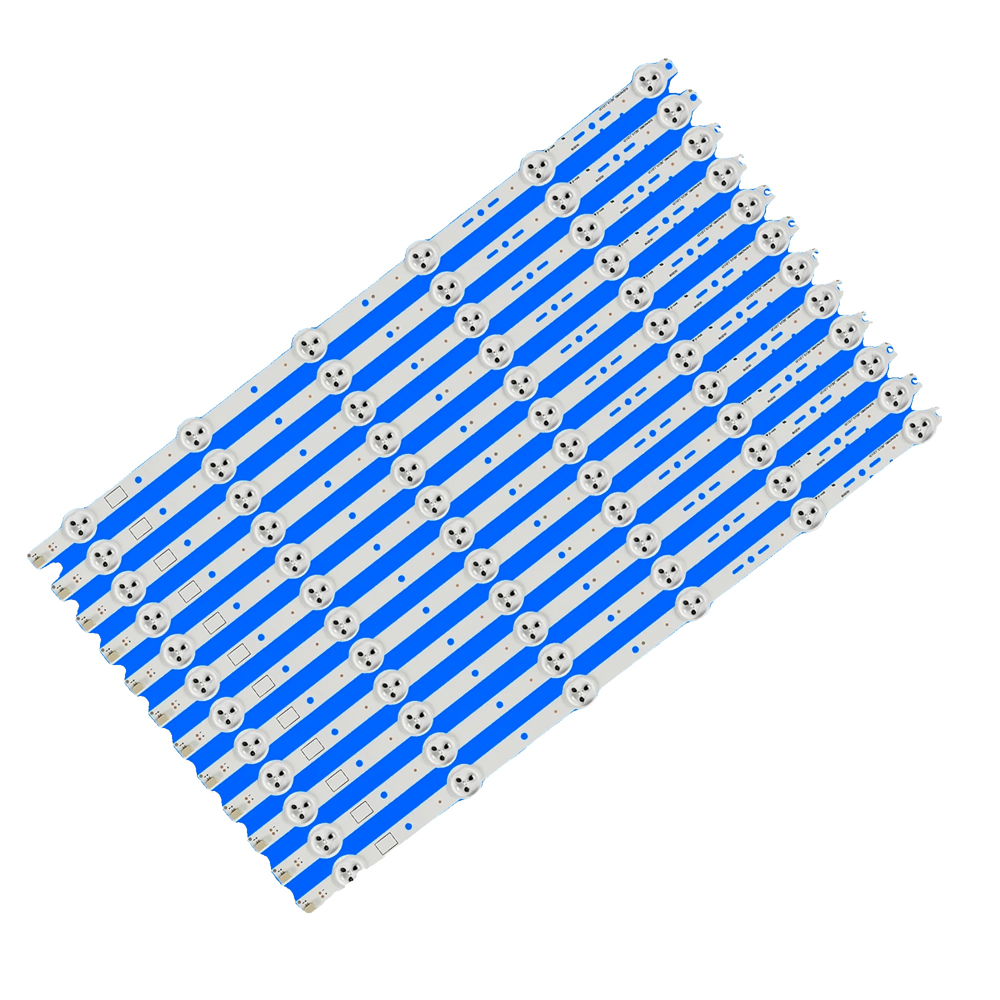 Led-hintergrundbeleuchtungsstreifen, 450 Mm Länge, 6 Led-perlen Pro Streifen, 3v Spannung Pro Led, Set Mit 12, Kompatibel Mit Mehreren Modellen