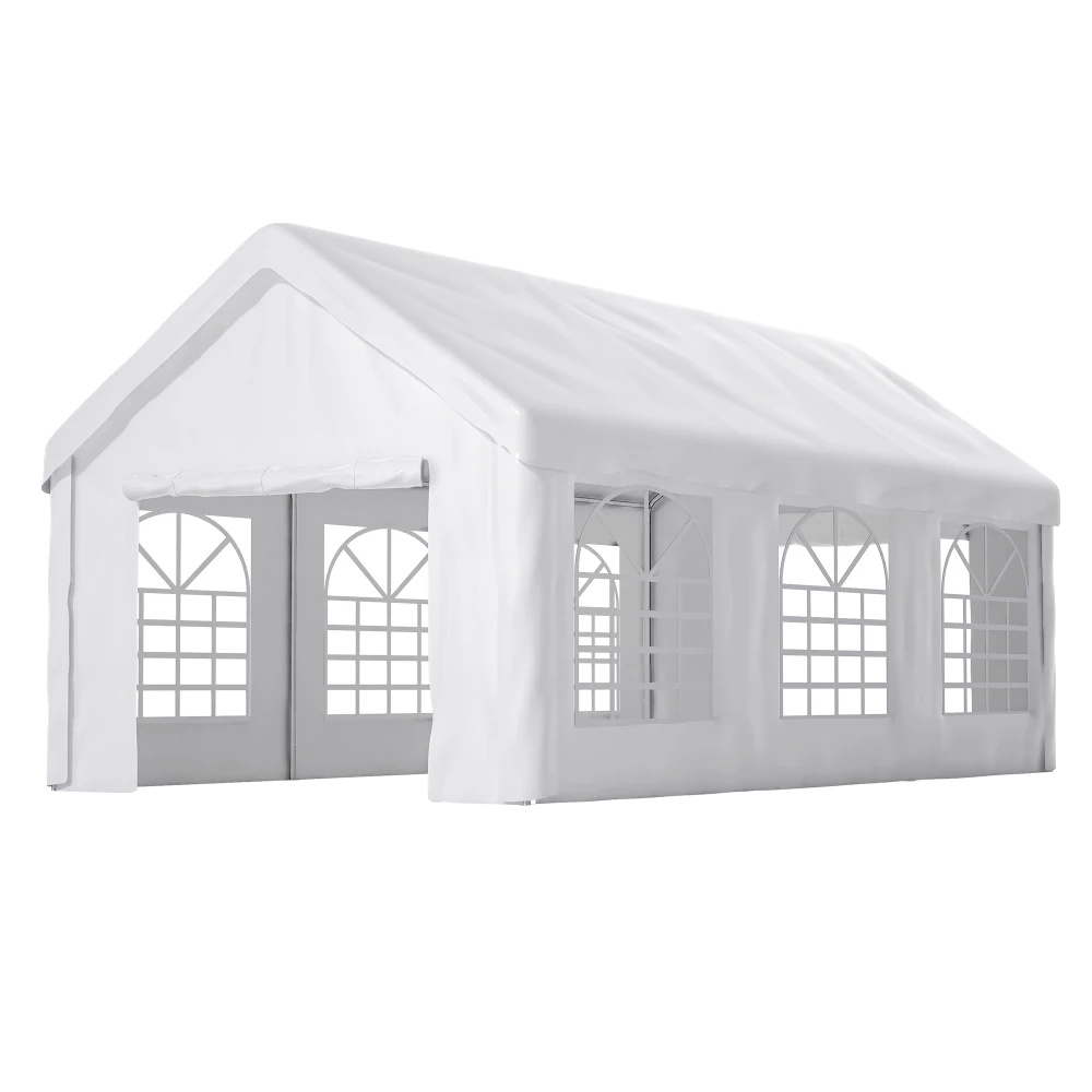 Carport Zelt Garage, Winterfest, Rolltor, Wie Abgebildet, 10x20 Ft