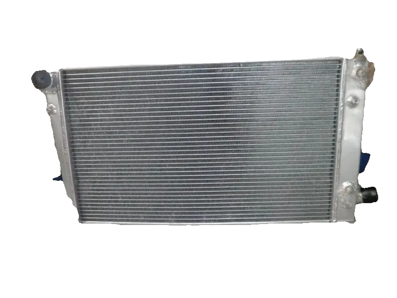 Aluminiumkühler, Kernmaß 368mm X 605mm X 42mm, Gesamtmaß 402mm X 756mm X 53mm, Einlass/auslassdurchmesser 34mm, Reihenanordnung 2, Frontplatzierung
