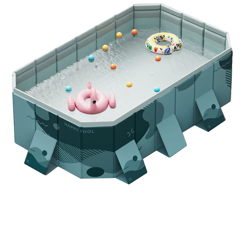 Schwimmbad, Umweltfreundliches Pvc, Faltbares Design, 2.6m