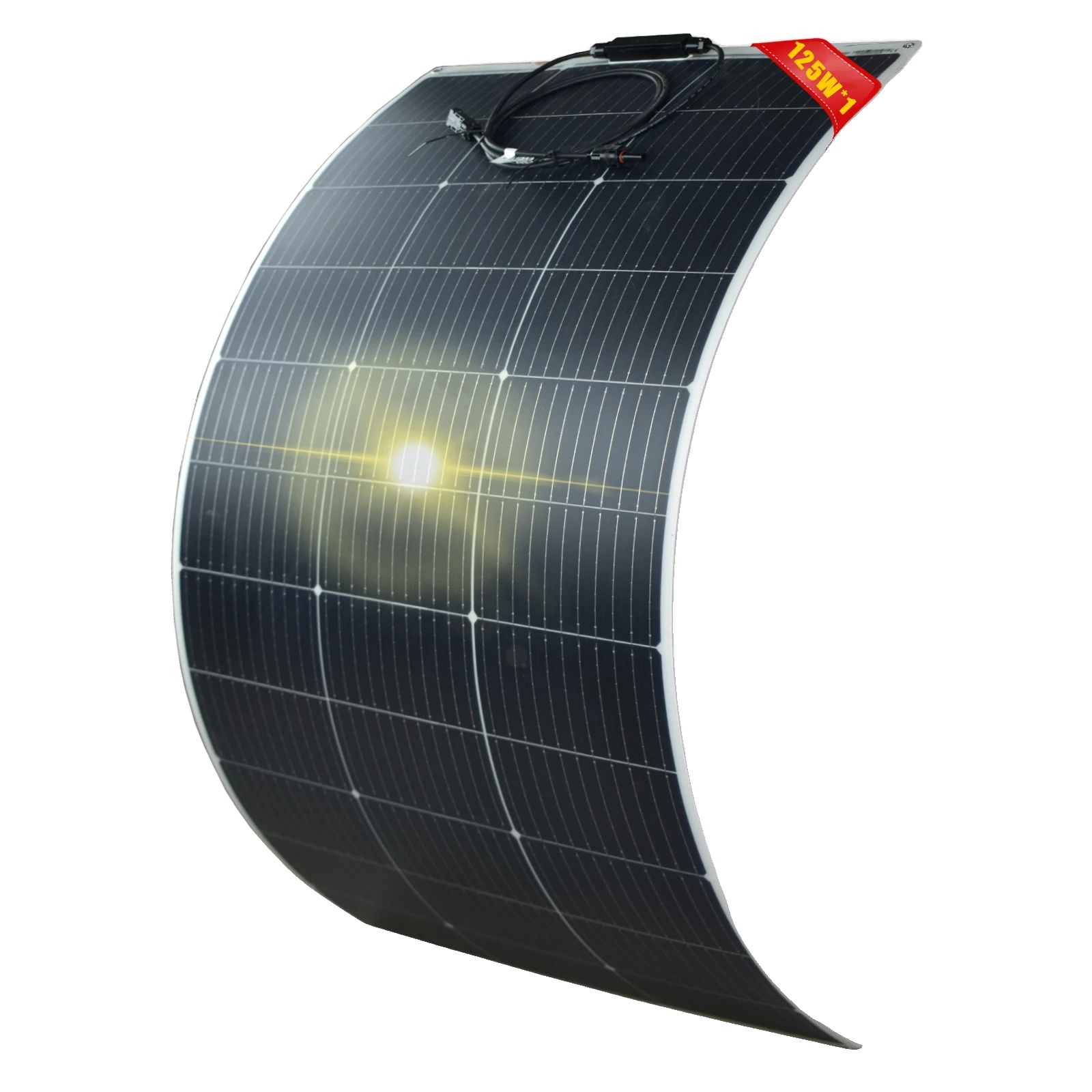 Solarpanel, Flexibles Design, 125w Leistungsausgang, Schneetarnung