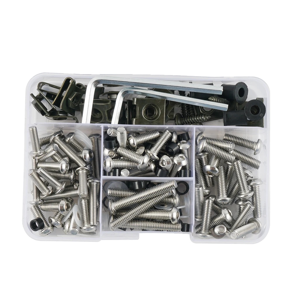Motorradverkleidungsschrauben, Aluminium-material, Universelle Kompatibilität, 304 Edelstahl