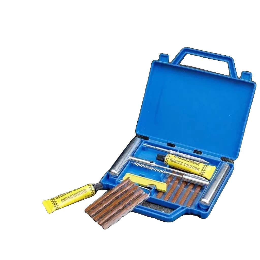 Reifenreparaturset, 11 Teile, Metall Und Kunststoff, Leichtgewicht 0,65 Kg, Kompakte Aufbewahrungsbox, Einfach Zu Bedienen