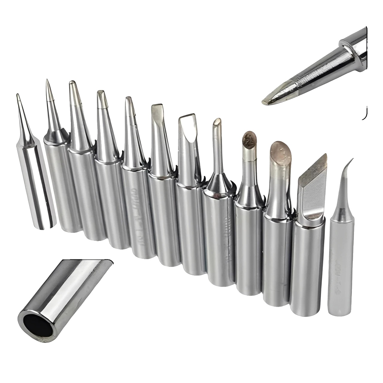 Lötspitzen-set, Kupfermaterial, 33 Mm Länge, 16 Mm Durchmesser, Innendurchmesser 4 Mm, Außendurchmesser 6 Mm