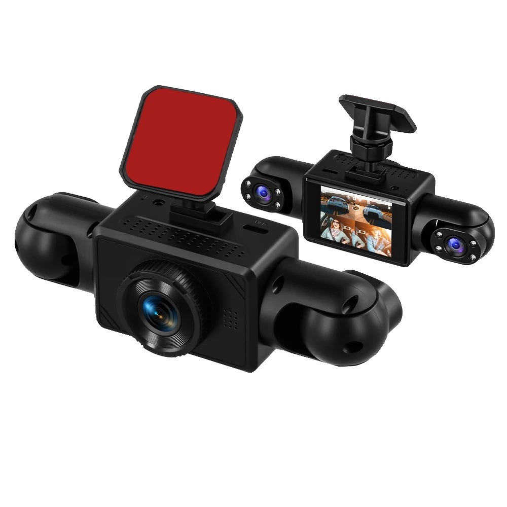 Auto-dashcam, 1080p Auflösung, Vier Linsen, Mit 64g Karte