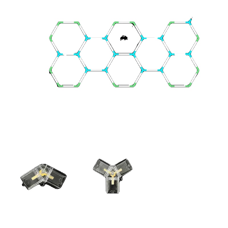 Sechseckige Led-leuchte, Helle Beleuchtung, Einfache Installation, 8 Hex-b, Kaltweiß-c, Ac100-265v-c