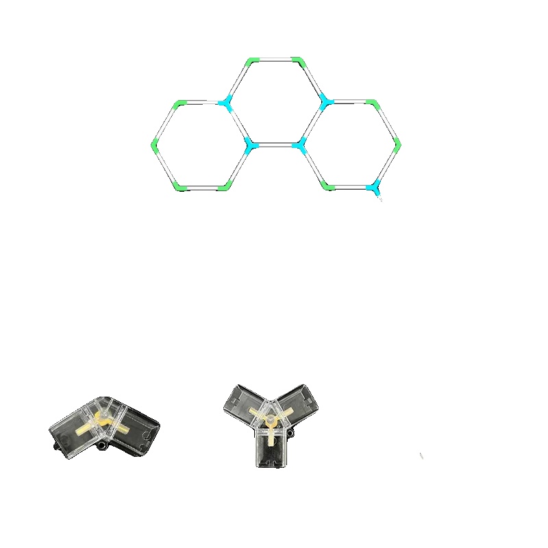 Sechseckige Led-leuchte, Helle Beleuchtung, Einfache Installation, 3 Hex-b, Kaltweiß-b, Ac100-265v-b