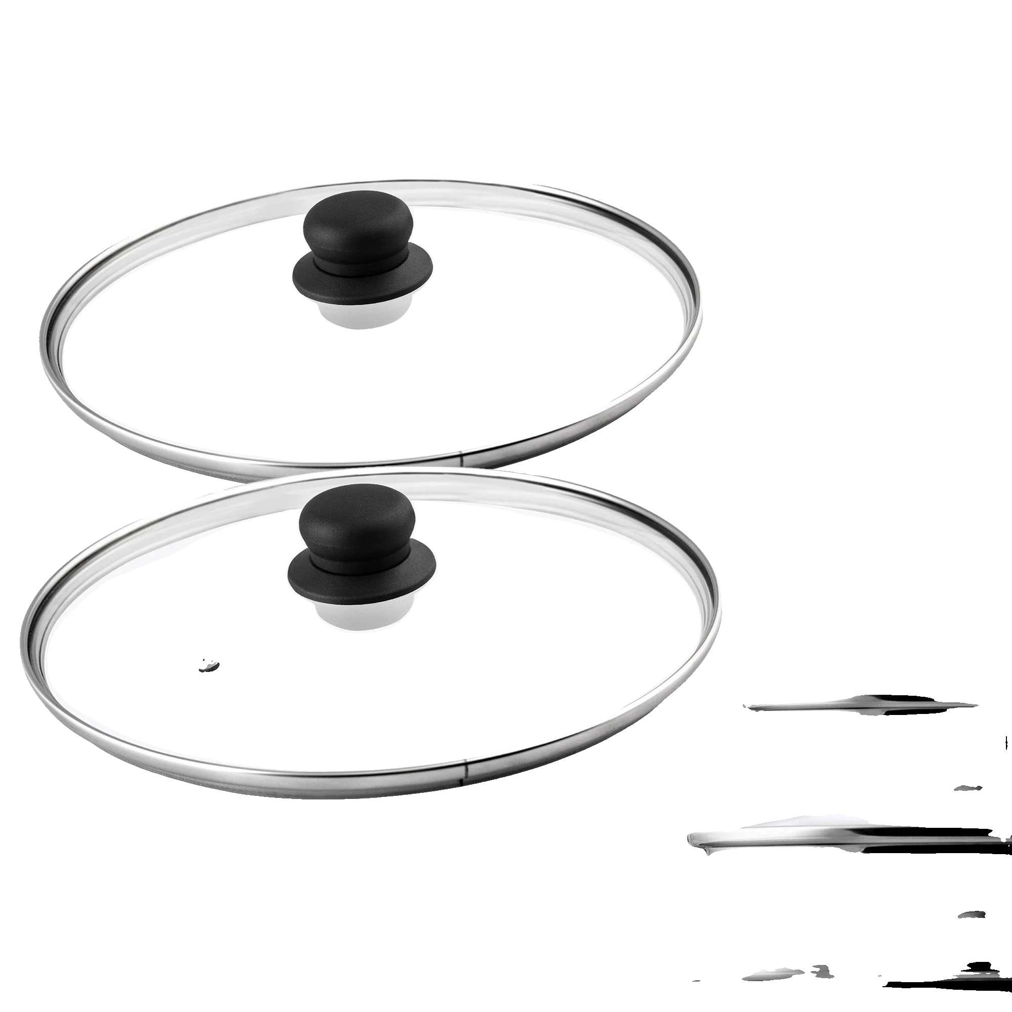 Glasdeckel, 30 Cm Durchmesser, Hitzebeständig, Universelle Kompatibilität, Dampfauslassloch, Ce / Eu-zertifiziert