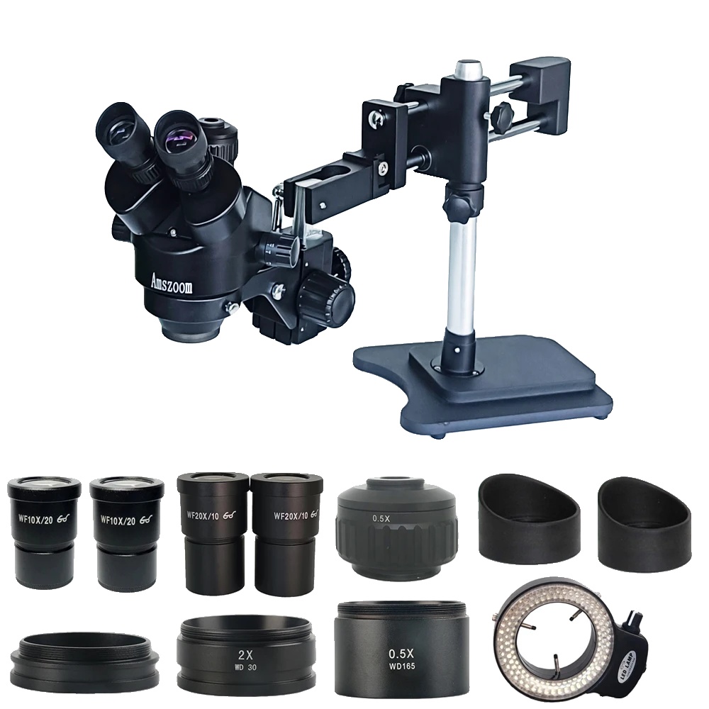 Digitalmikroskop, 38mp Kamera, Einstellbare Helligkeit, 3.5x-180x Schwarz