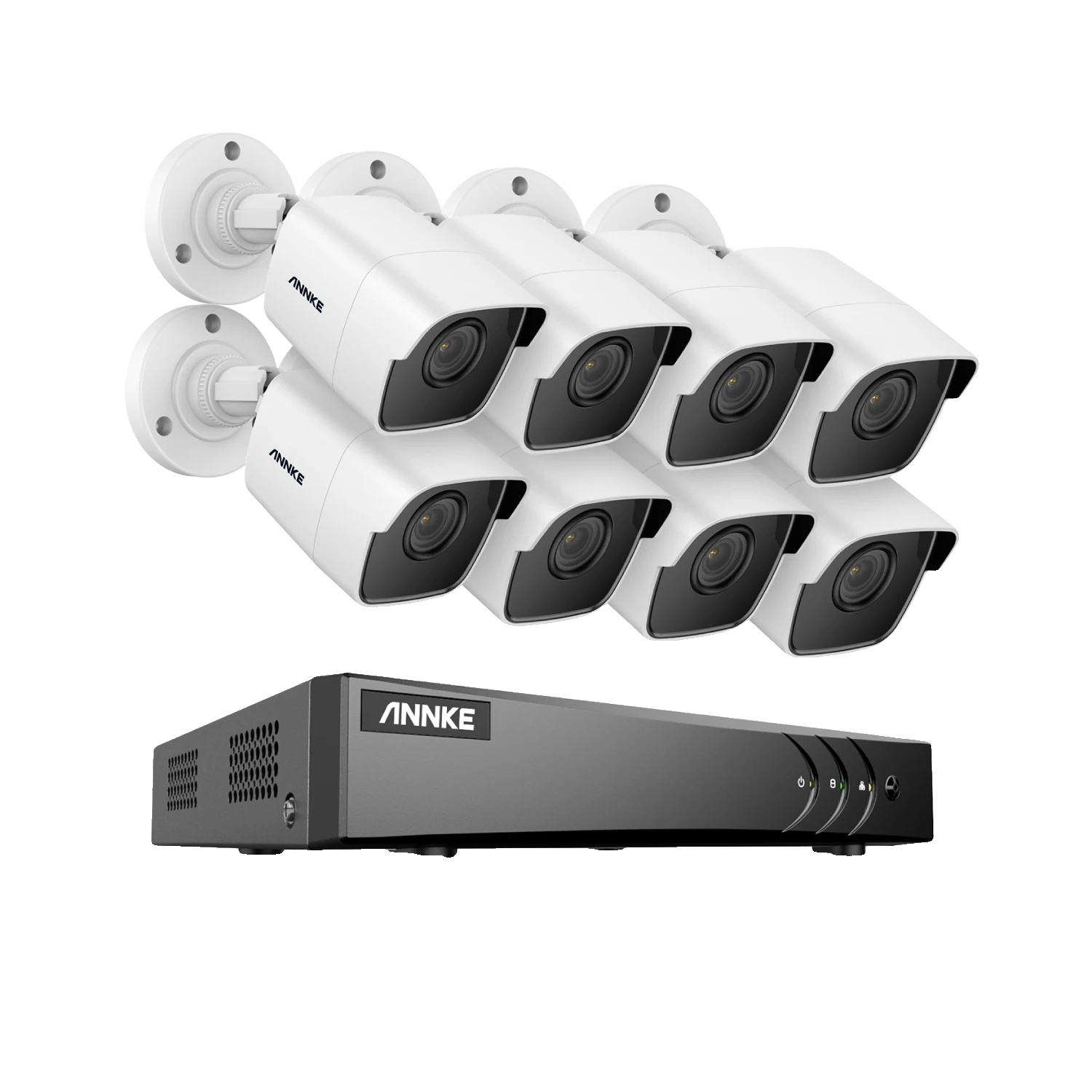 Cctv-sicherheitsystem, 5mp Auflösung, Fortschrittliche Nachtsicht, 8ch Dvr 8kameras, Keine-a