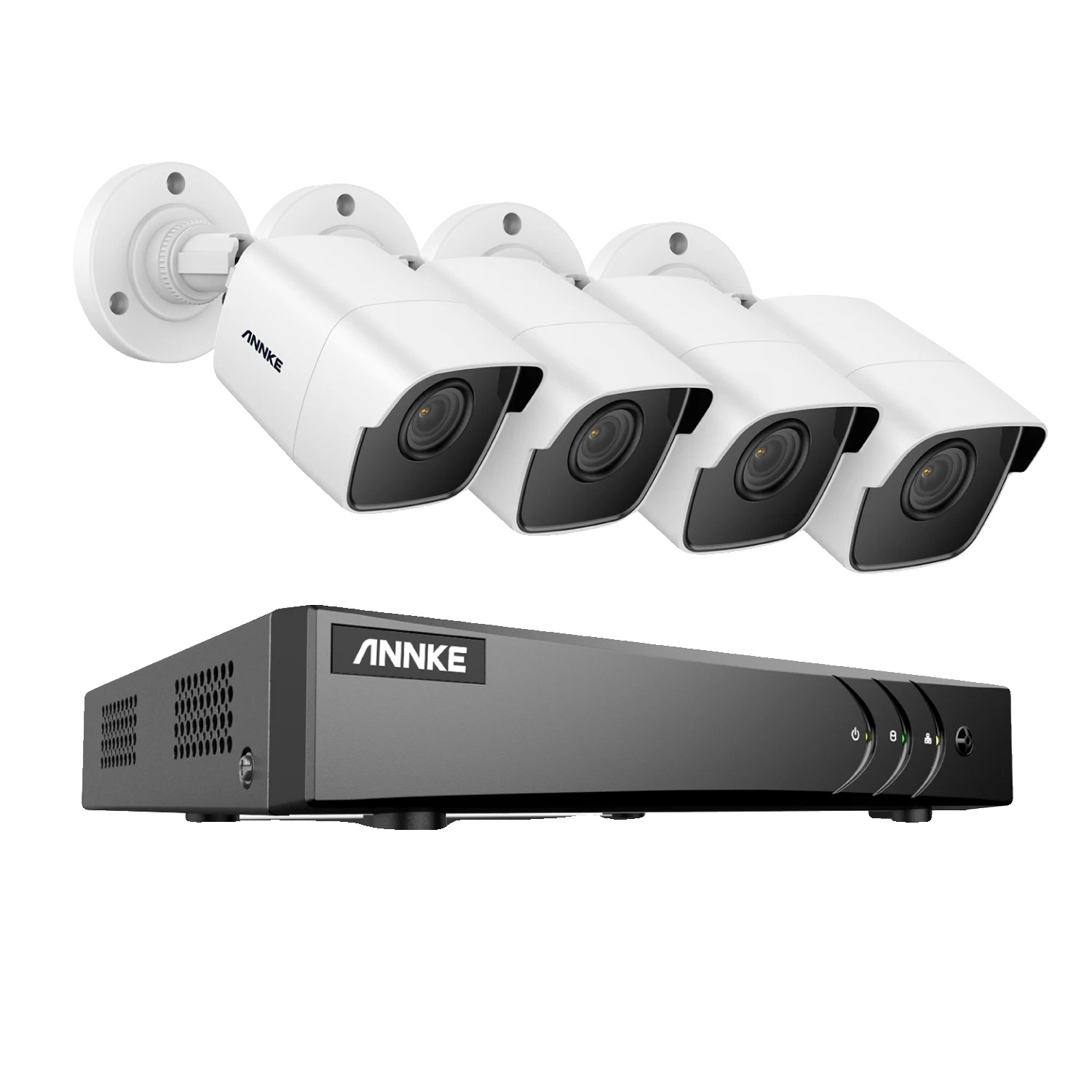 Cctv-sicherheitsystem, 5mp Auflösung, Fortschrittliche Nachtsicht, 8ch Dvr 4 Kameras-b, 2t