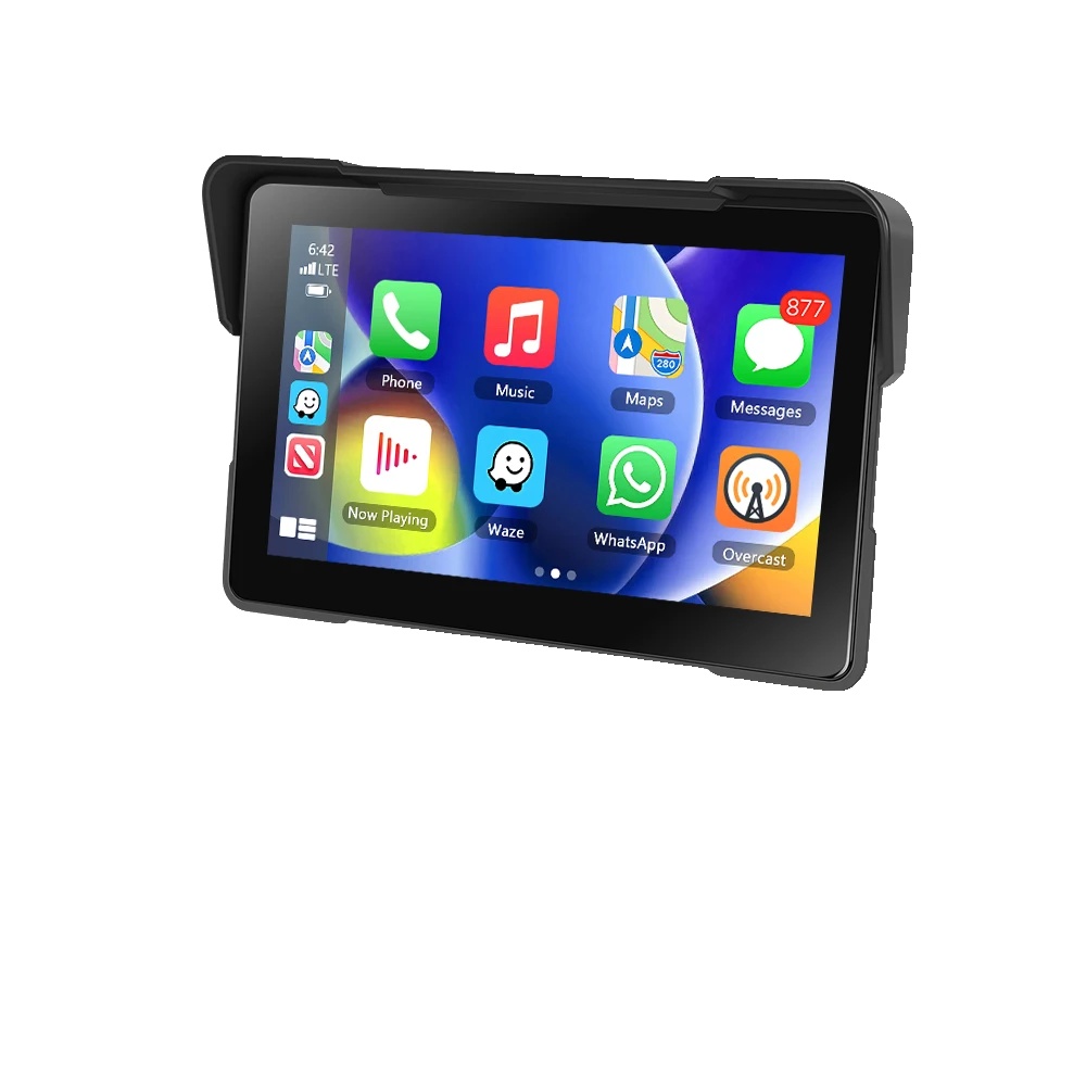 Motorradmonitor, Kabelloses Carplay, Wasserdichtes Design, 7 Zoll 64gb
