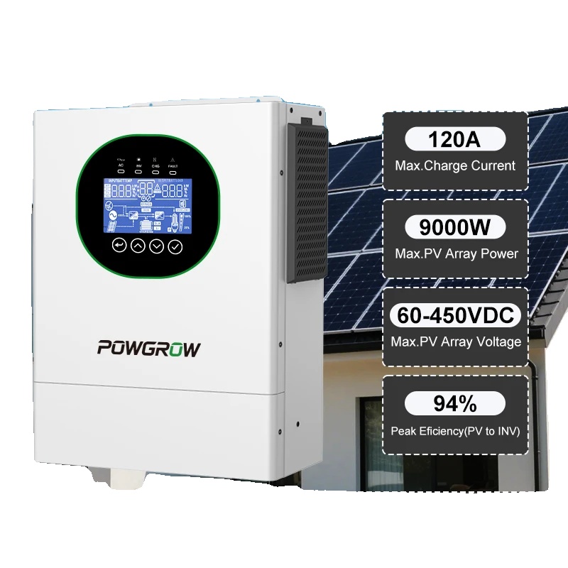 Solarwechselrichter, 6500w Nennleistung, 120a Nennstrom, 48v Spannung, Reine Sinuswelle Ausgang, Integrierte Wifi-unterstützung