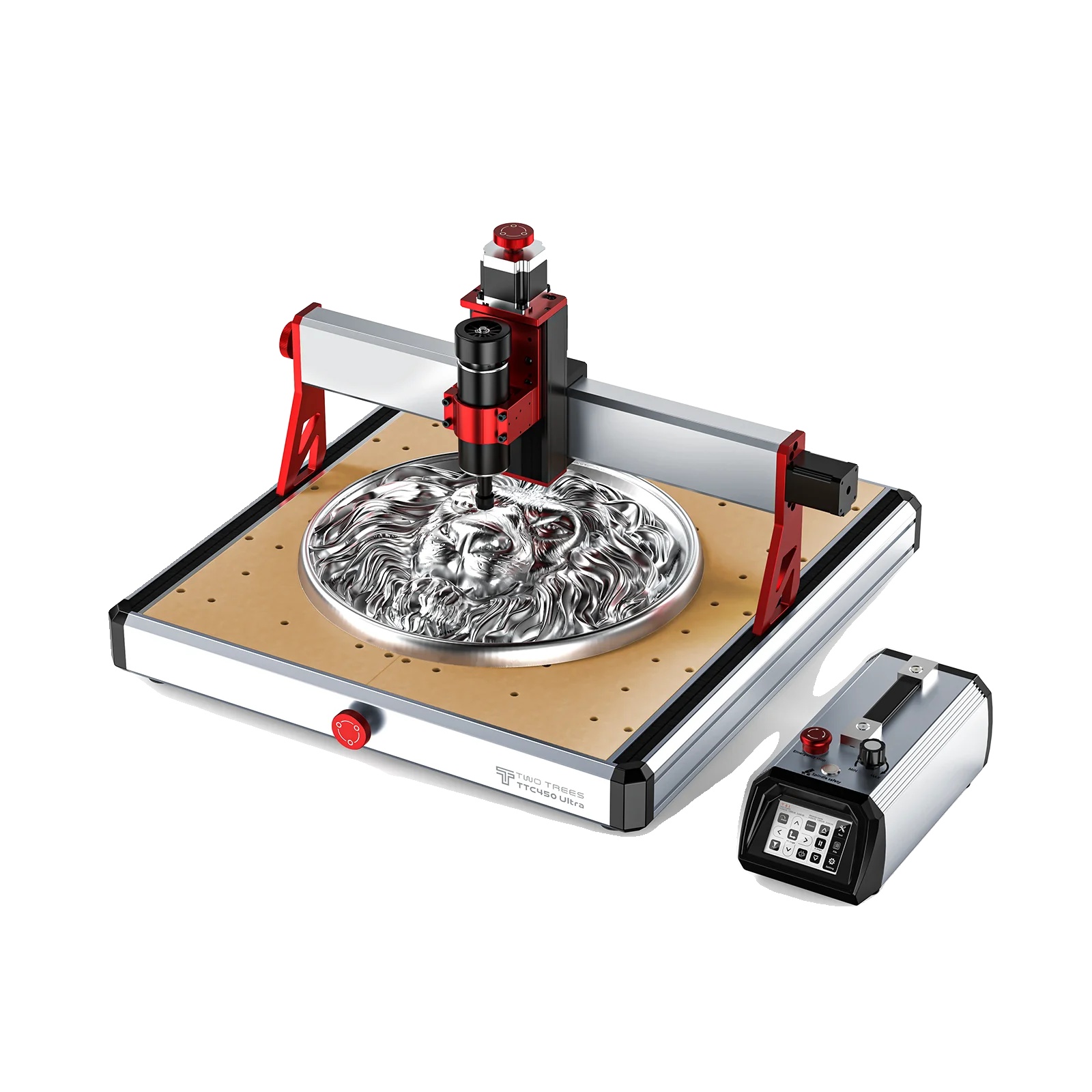 Cnc-graviermaschine, 500w Spindelleistung, Fehlergrenze 0,05 Mm, Unterstützt Über 10 Materialien, 3,5-zoll Ips-touchscreen, Benutzerfreundliche