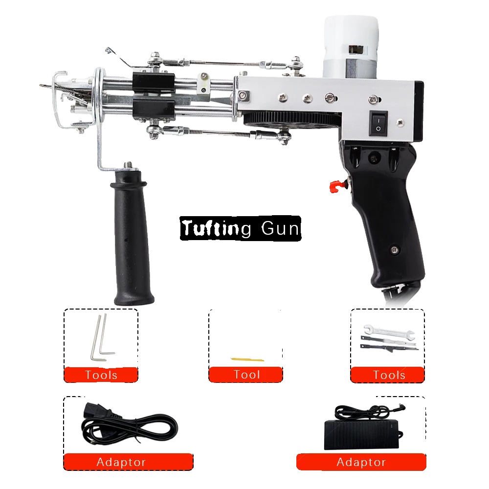 Tufting-pistole, Tragbares Design, Hohe Effizienz, Tufting Gun 2 In 1