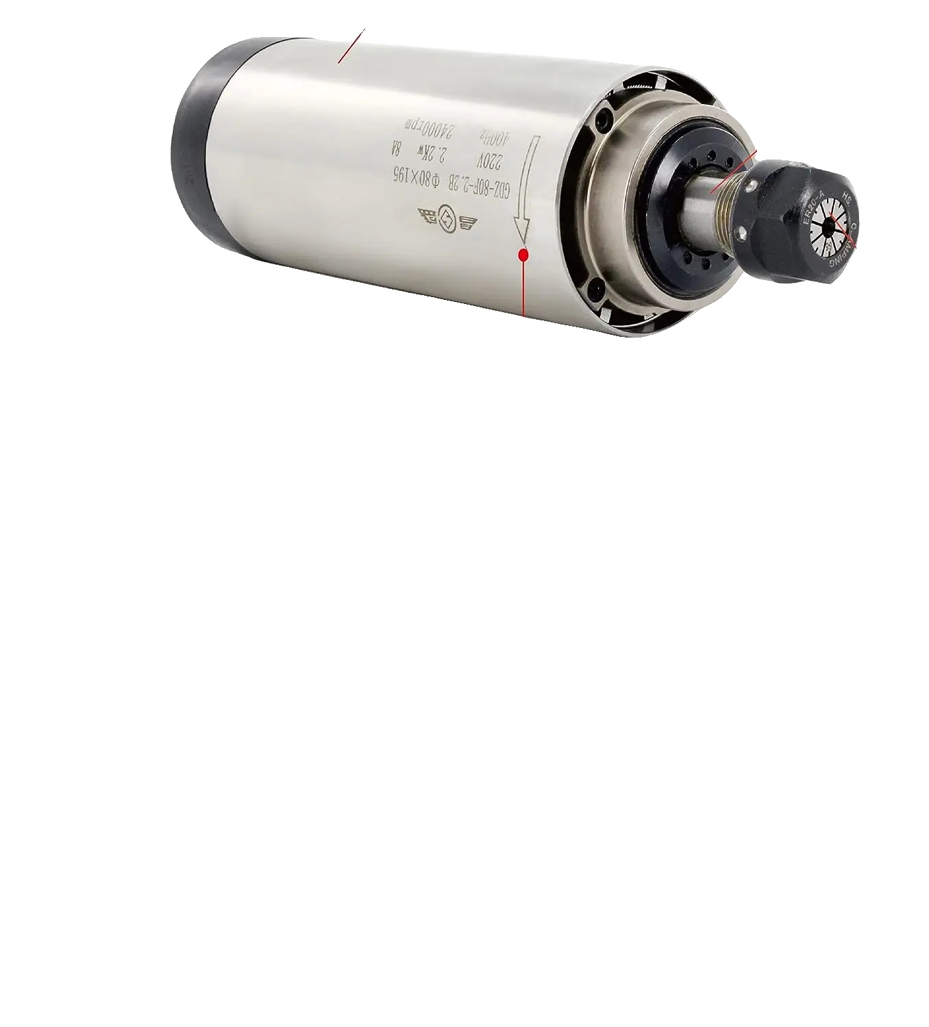 Spindelmotor, Hohe Betriebsdrehzahl, Langlebige Edelstahlkonstruktion, Nur Spindel, 220v-a