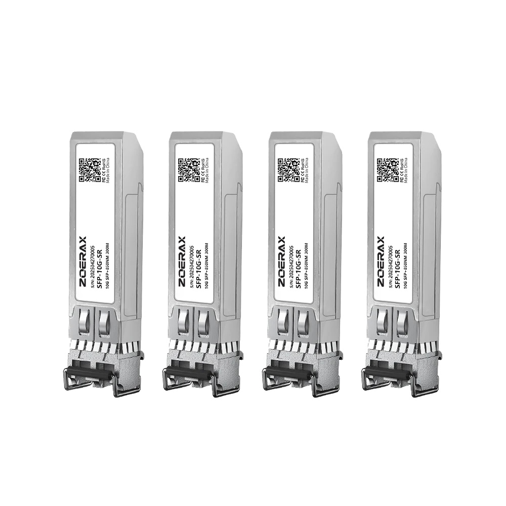 Transceiver-modul, Multimode-faser, Plug-and-play, 4stk 10g