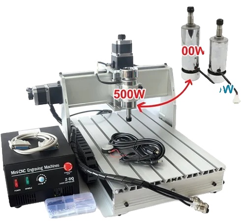 Desktop Cnc-fräse, 500w Spindel, Vielseitige Funktionalität, Lpt-port, 220v
