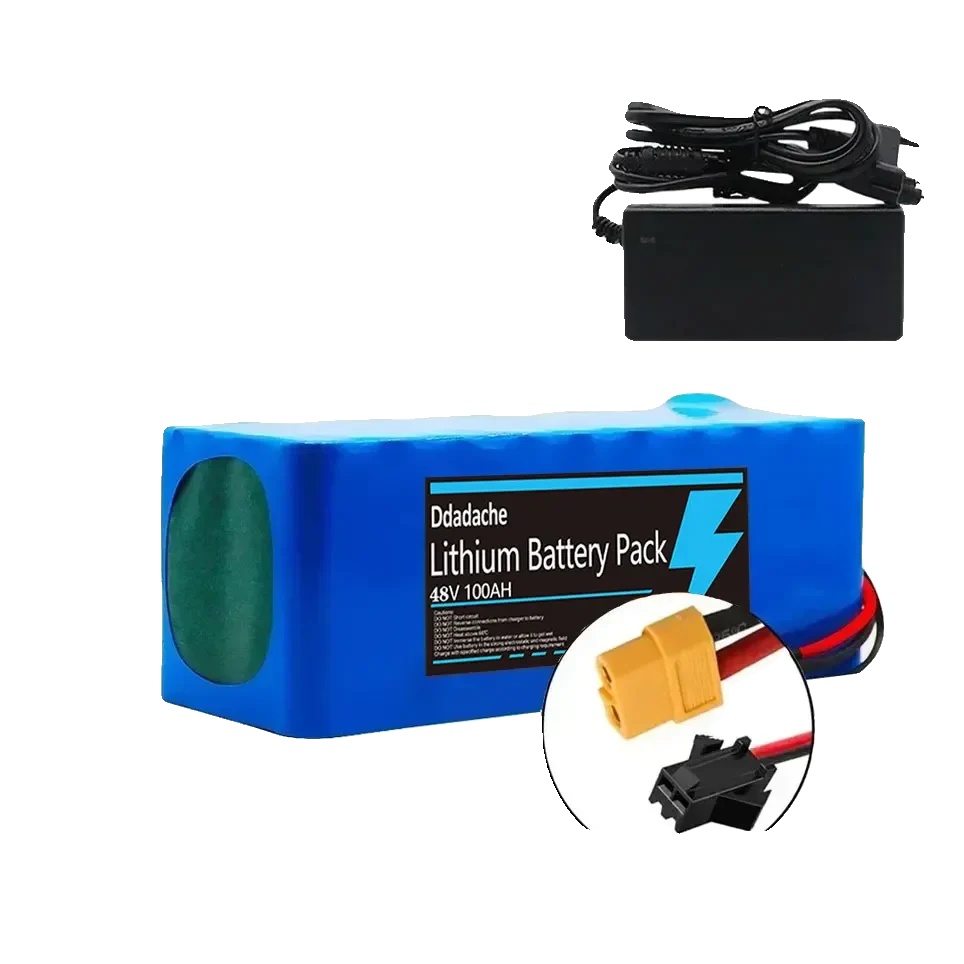 Lithium-ionen-batteriepack, 100ah Kapazität, Integriertes Bms, Xt60-sm-ladegerät