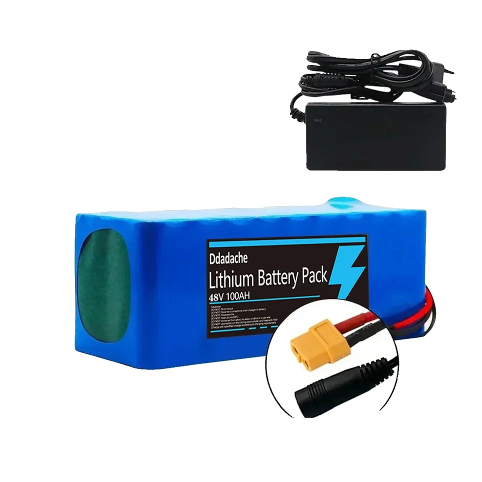 Lithium-ionen-batteriepack, 100ah Kapazität, Integriertes Bms, Xt60-dc-ladegerät