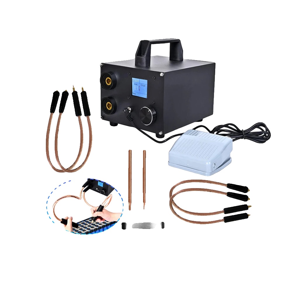 Puls-schweißgerät, 1400a Leistungsbewertung, 250 Einstellbare Stufen, Kompatibel Mit 18650-zellen, 1,8-zoll Lcd-display, Duale Betriebsmodi