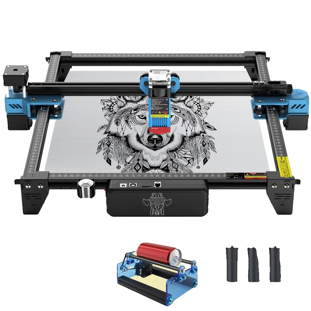 Lasergravurmaschine, Hohe Präzision, Vielseitige Materialkompatibilität, Paket 3, 40w, Eu-stecker